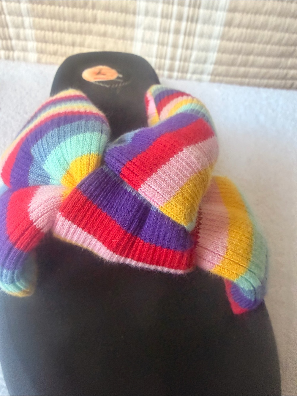 Rocket Dog Rainbow Bow Slide Sandals Women’s Size 7 Comfort Beach - Picture 2 of 4